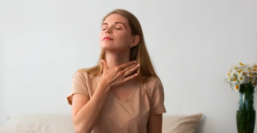 A person at ease after finding relief from anxiety